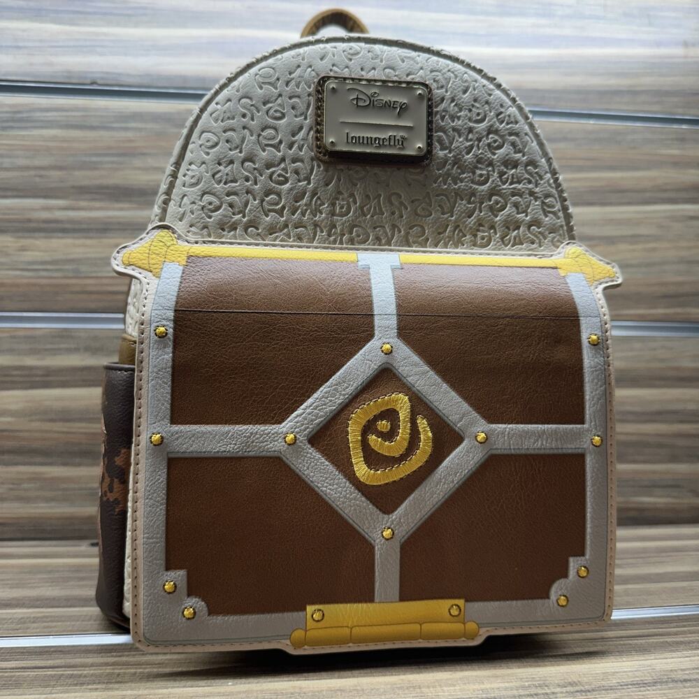 Loungefly Disney Atlantis The Lost Empire Mini Backpack Brown Beige Yellow
